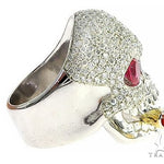 Custom Made Skull Ring With Cigar 65668 - Image 3