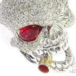 Custom Made Skull Ring With Cigar 65668 - Image 4