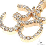 Custom Made Small OM Diamond Pendant 67464 - Image 3