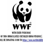 Custom Made Small Rhino Pendant 65406 - Image 8