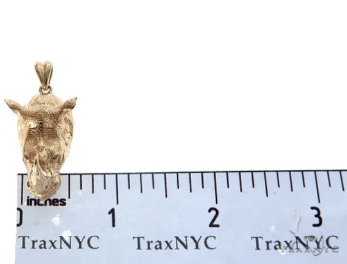 Custom Made Small Rhino Pendant 65406 - Image 6