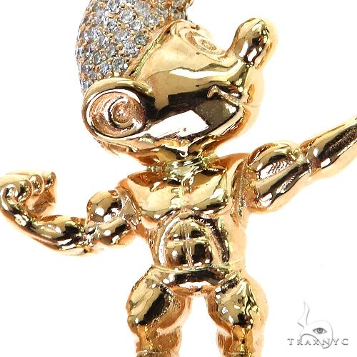 Custom Made Smurf Diamond Pendant 68781 - Image 3