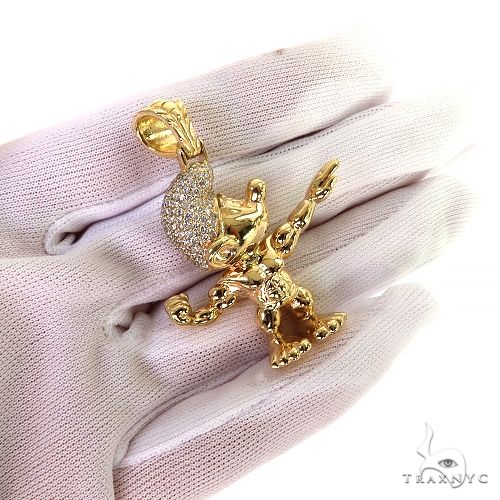 Custom Made Smurf Diamond Pendant 68781 - Image 7