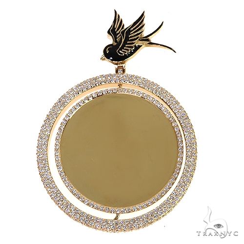 Custom Made Spinning Diamond Photo Pendant 67861 - Image 1