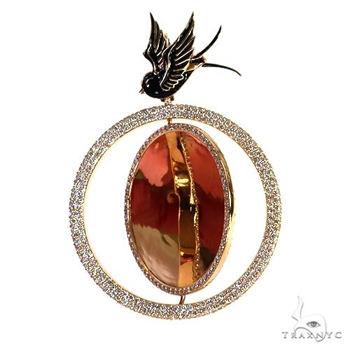 Custom Made Spinning Diamond Photo Pendant 67861 - Image 4
