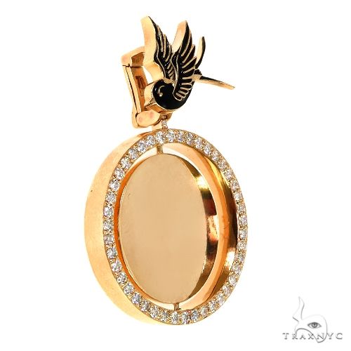 14K Gold Custom Made Spinning Photo Pendant, photo 2 of 7