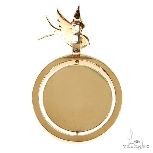 14K Gold Custom Made Spinning Photo Pendant, photo 5 of 7