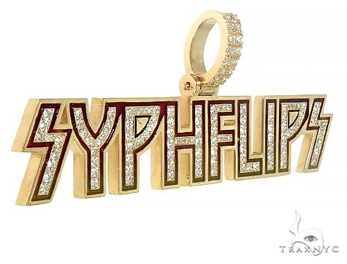 Custom Made 'Syphflips' Diamond Pendant 66137 - Image 2
