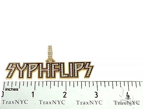 Custom Made 'Syphflips' Diamond Pendant 66137 | TraxNYC