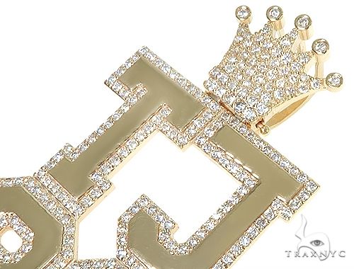 Custom Made TJ90 Diamond Crown Pendant 66311 - Image 4