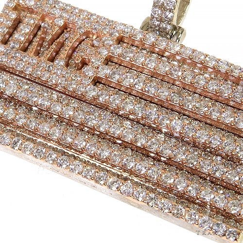 Custom Made TMC Flag Diamond Pendant 68172 - Image 3