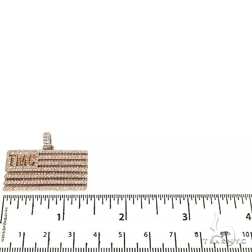 Custom Made TMC Flag Diamond Pendant 68172 - Image 5