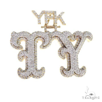 Custom Made 'TY' Diamond Pendant 66765 - Image 1