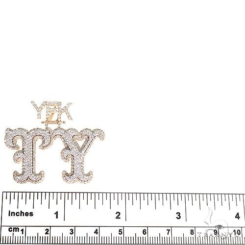 Custom Made 'TY' Diamond Pendant 66765 - Image 3