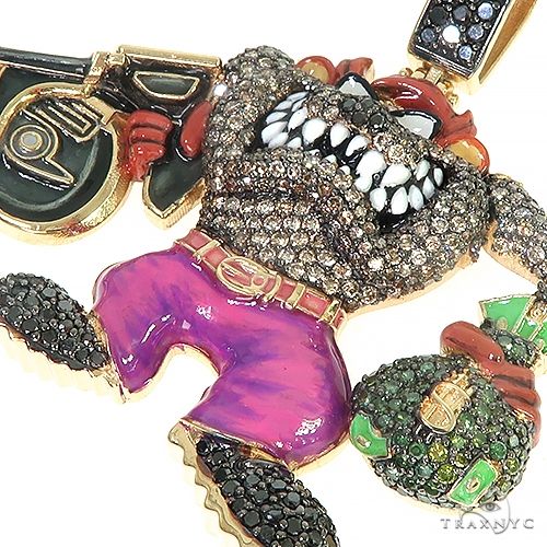 Custom Made Tasmanian Devil Diamond Pendant 66387 - Image 4