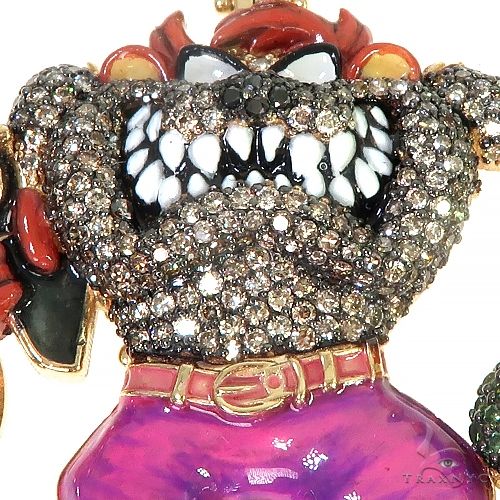 Custom Made Tasmanian Devil Diamond Pendant 66387 - Image 5
