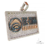 Custom Made Tec-Comm Diamond Pendant 68229 - Image 2
