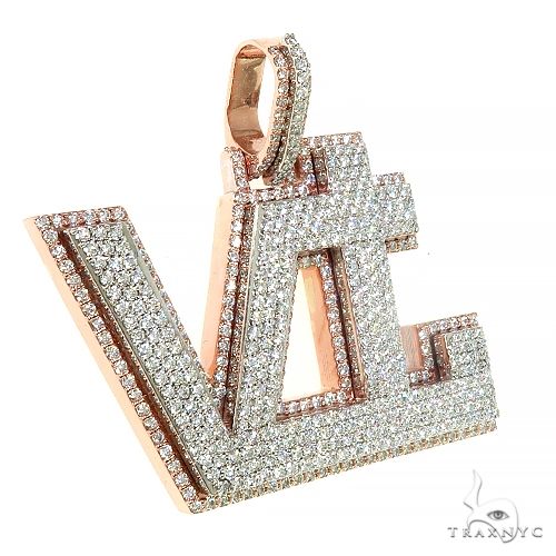 Custom Made 'VTL' Diamond Pendant 66985 - Image 2