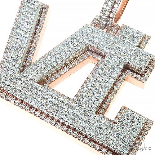 Custom Made 'VTL' Diamond Pendant 66985 - Image 3