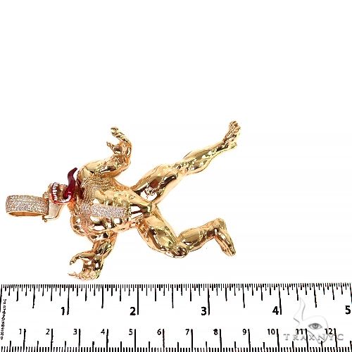 14K Gold Custom Made Venom Diamond Pendant, photo 6 of 6