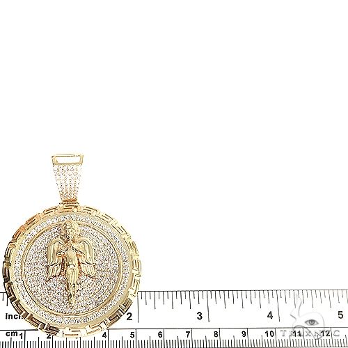 Custom Made Greek Motif Diamond Angel Pendant 66921 - Image 5