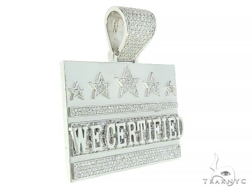 Custom Made We Certified Diamond Pendant 65959 - Image 2