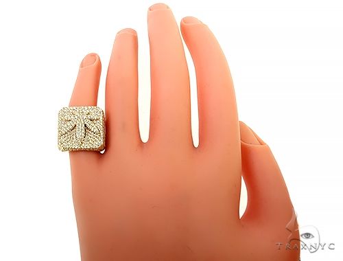 14K Gold Custom Made Weed Leaf Pinky Ring, photo 7 of 7