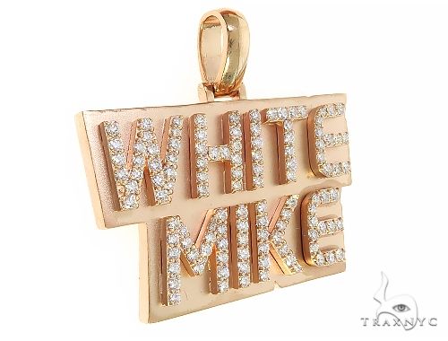 Custom Made White Mike Diamond Pendant 65960 - Image 2