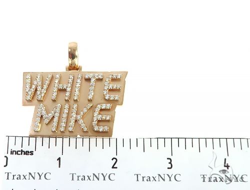 Custom Made White Mike Diamond Pendant 65960 - Image 6