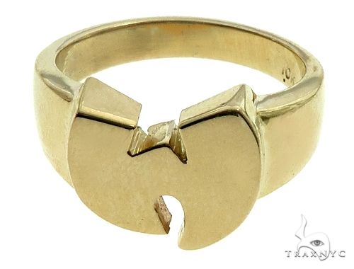 10K Gold Custom Made Wu-Tang Logo Ring, photo 2 of 7