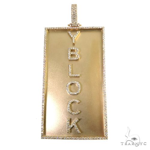 Custom Made YBLOCK Diamond Pendant 67789 - Image 1