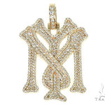 Custom Made 'YM' Mini Diamond Pendant 66266 - Image 1