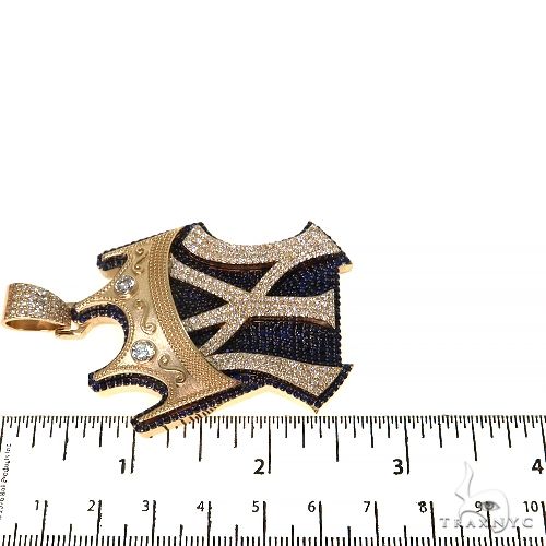 14K Gold Custom Made Yankee Pendant, photo 6 of 6