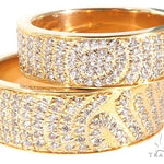 Custom Micro-Pave Diamond Fingerprints Rings Set 64097 - Image 2