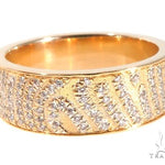 Custom Micro-Pave Diamond Fingerprints Rings Set 64097 - Image 3
