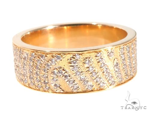 Custom Micro-Pave Diamond Fingerprints Rings Set 64097 - Image 3