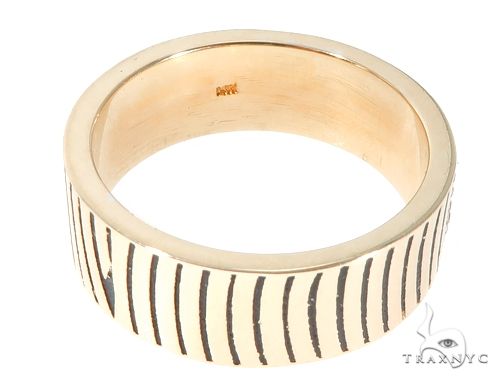 Custom Micro-Pave Diamond Fingerprints Rings Set 64097 - Image 7