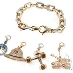 Custom Military Charms Diamond Bracelet 64138 - Image 2