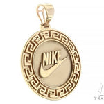 Custom Nike Pendant  Yellow Gold 65259 - Image 2
