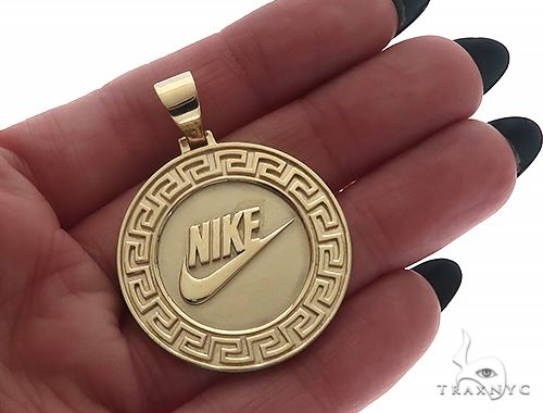 Custom Nike Pendant 14K Yellow Gold, photo 5 of 7