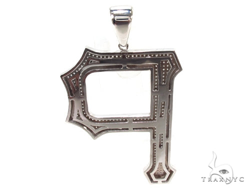 Custom P Initial Pendant 35814 - Image 4