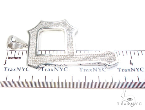 Custom P Initial Pendant 35814 - Image 6