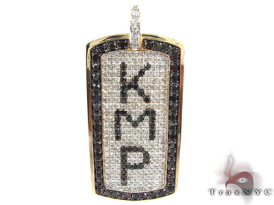 Custom Pave Diamond Dog Tag 1 30789 - Image 1