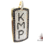 Custom Pave Diamond Dog Tag 1 30789 - Image 2