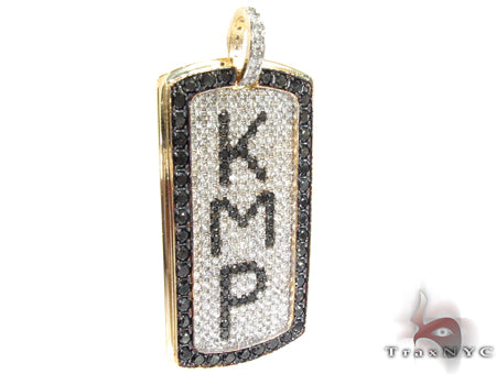Custom Pave Diamond Dog Tag 1 30789 - Image 2