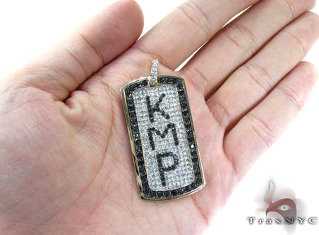 Custom Pave Diamond Dog Tag 1 30789 - Image 5