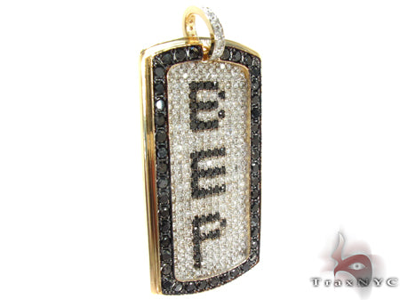Custom Pave Diamond Dog Tag 2 30790 - Image 2