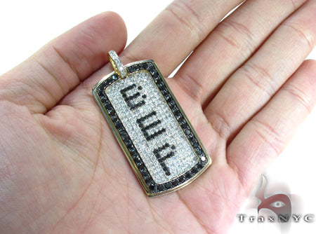 Custom Pave Diamond Dog Tag 2 30790 - Image 5