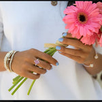 Custom Pink Amethyst Diamond Ring 32947 - Image 13