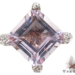 Custom Pink Amethyst Diamond Ring 32947 - Image 2